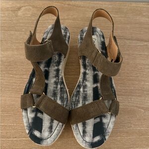 Brown Suede Women's Sandals